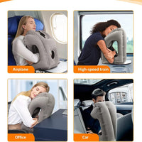 Cojín de viaje Inflable ✈️ TRAVEL CONFORT 🥰 (Comodidad y descanso en cada viaje)