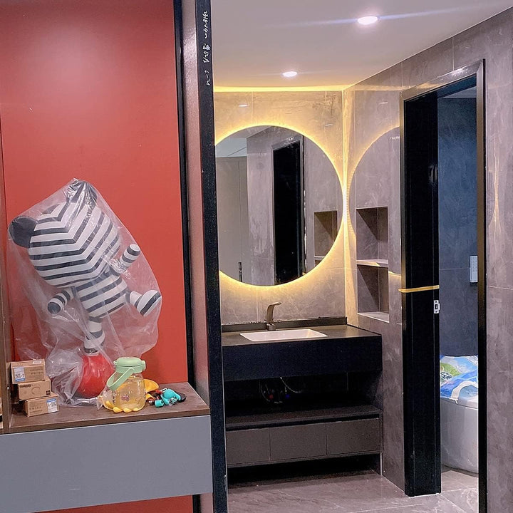 Espejo Flotante con luz ✨ RETRO LIGHT 💎 (Diseño elegante con iluminación integrada)