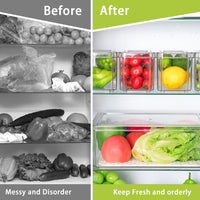 Set X7 Organizadores para nevera 🥕 PRO FRESH 🥬 (Optimiza el espacio y conserva los alimentos)