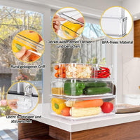Set X7 Organizadores para nevera 🥕 PRO FRESH 🥬 (Optimiza el espacio y conserva los alimentos)