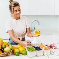 Organizador Hermético de Alimentos ⚡️ POWER PRO RESIST 🍓 (4 compartimentos extraíbles)