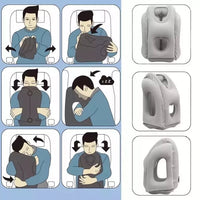 Cojín de viaje Inflable ✈️ TRAVEL CONFORT 🥰 (Comodidad y descanso en cada viaje)
