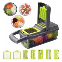 Picador de verduras 14en1 🥗 POWER CUT 🥒 (Ensaladas listas en menos de 20 segundos)