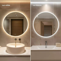 Espejo Flotante con luz ✨ RETRO LIGHT 💎 (Diseño elegante con iluminación integrada)