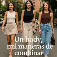 Body Cuello redondo ✨ BEAUTY STRECH 🩱 (PAGA 2 LLEVA 3)