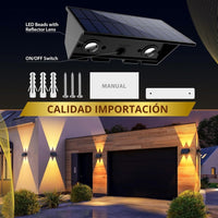 Lámpara Solar de Pared ✨ LuxuryMAX ⚡ (Panel Ultraresistente +12h de Luz)