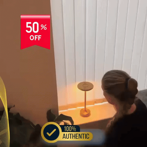 Lámpara Metálica Europea 💫 Luxur Max ✨( Táctil, inalámbrica, 3 tonos luz)