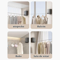 Tendedero Retráctil 👕 SPACE DELUXE ✨ (Extensible hasta 4.2m)