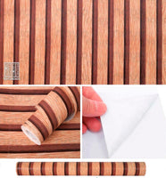 Papel Tapiz Madera 💎 LUXURY PRO ✨ (Fácil instalación con efecto 3D)