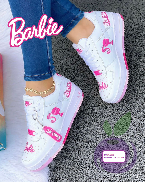 Tenis deportivos fashionistas 👟 "Bar-Bie"🌟 (Edición limitada)