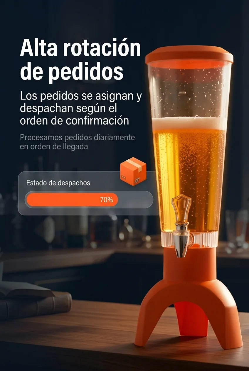 Alta rotacion de pedidos