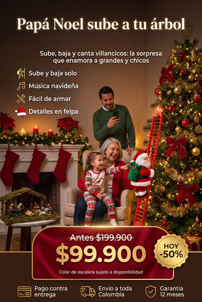 Papá Noel Escalador Arbol ✨FantasyPro