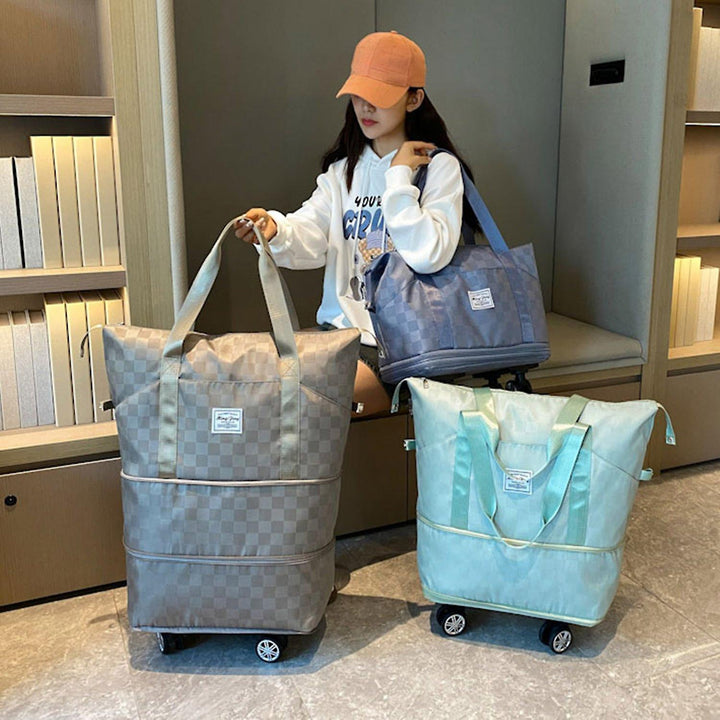 Bolso Expandible 3 niveles ✨ Expan MAX ✈️ (Incluye 4 ruedas removibles)