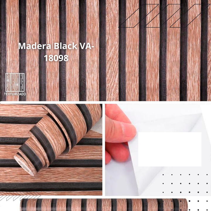 Papel Tapiz Madera 💎 LUXURY PRO ✨ (Fácil instalación con efecto 3D)