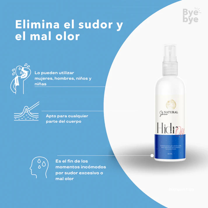Spray Antisud0ral 💦 HIDROOF PRO 🌪 (Reduce el 90% de la transpiración)