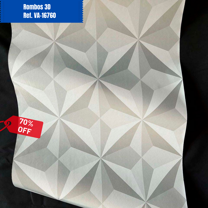 Lujoso papel tapiz decorativo 🤩 DIAMOND 💎 (Paga 5 mts Lleva 10 mts)