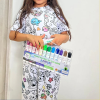 Pijama Coloreable ✨ MAGIG PAINT 🎨 (Creatividad infinita OBSEQUIO: Marcadores mágicos)