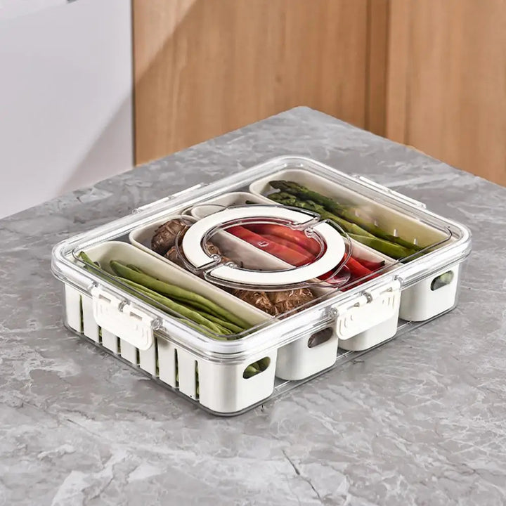 Organizador Hermético de Alimentos ⚡️ POWER PRO RESIST 🍓 (4 compartimentos extraíbles)