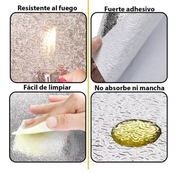 NUEVO papel adhesivo de aluminio 🏠 PROTECCTIONPRO 💎 (Paga 2 mts Lleva 3 mts)