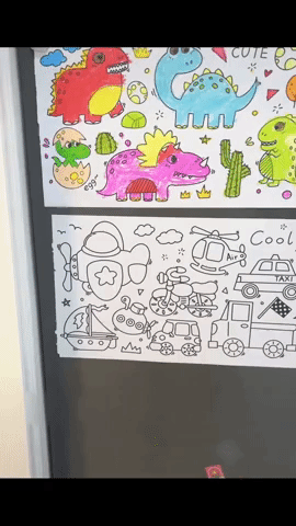 Rollo Extralargo de Papel para Colorear 🎨 ARTMAGIC ® 👦🏻👧🏼 (Diseños Edu ...