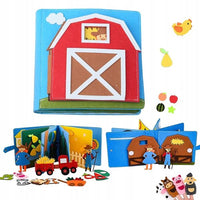 Libro Sensorial Texturas 👨‍🌾 Granja 3D🐔 (Acelera el aprendizaje montessori )