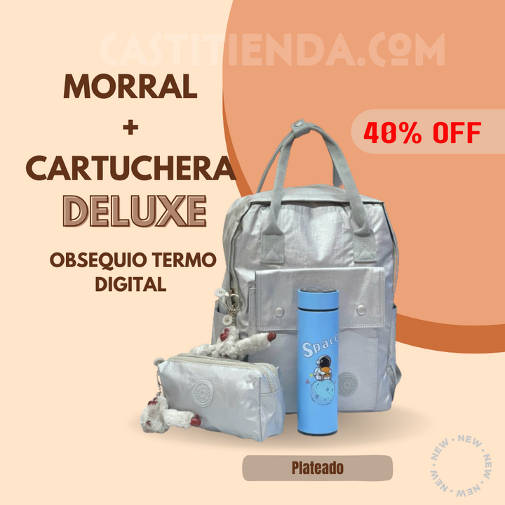 Kit Morral + cartuchera ✨ ULTRA DELUXE ⭐️ (Obsequio 1 termo digital)