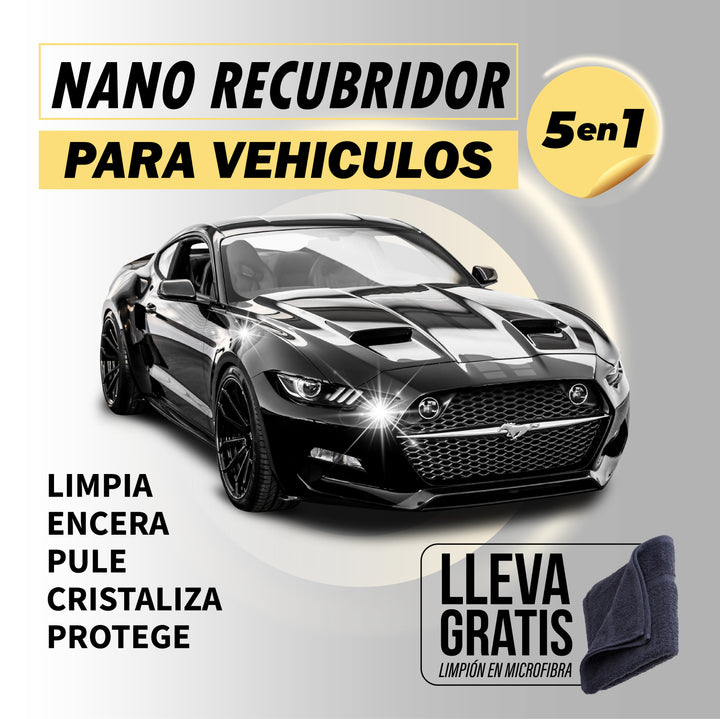 Restaurador de Vehículos 5 en 1 💎POWER SHINE 🚘 (Limpia + Encera + Pule + Cristaliza + Protege)