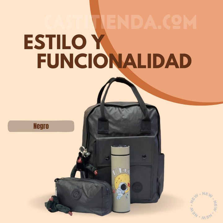 Kit Morral + cartuchera ✨ ULTRA DELUXE ⭐️ (Obsequio 1 termo digital)