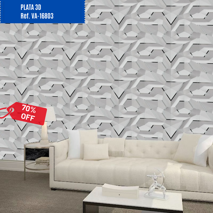 Lujoso papel tapiz decorativo 🤩 DIAMOND 💎 (Paga 5 mts Lleva 10 mts)