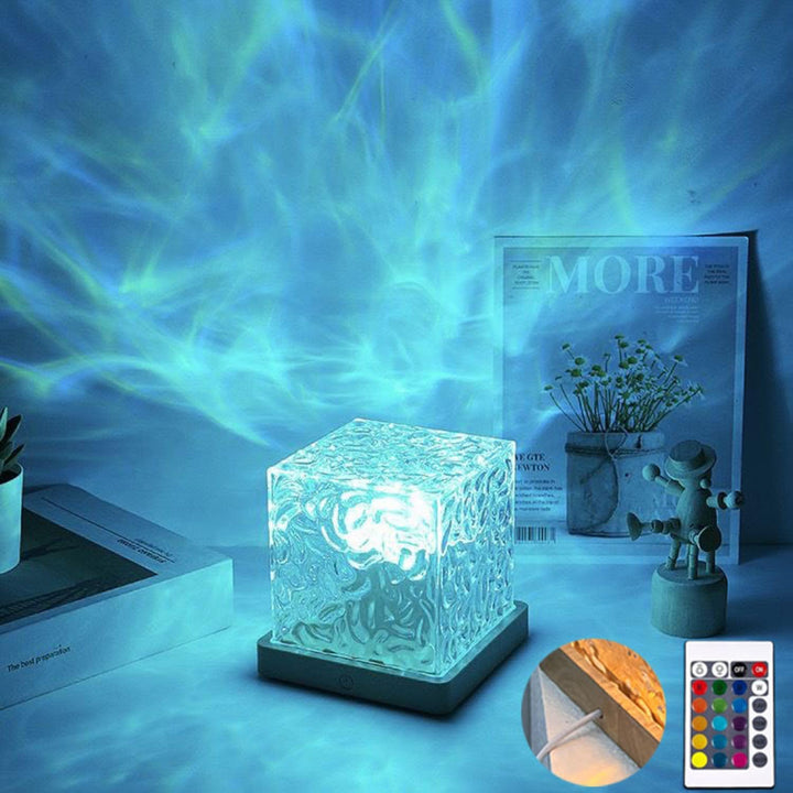 Lámpara proyectora de olas 🌊 WATERWAVE RELAX 😌 (Ambiente relajante con proyección de color)