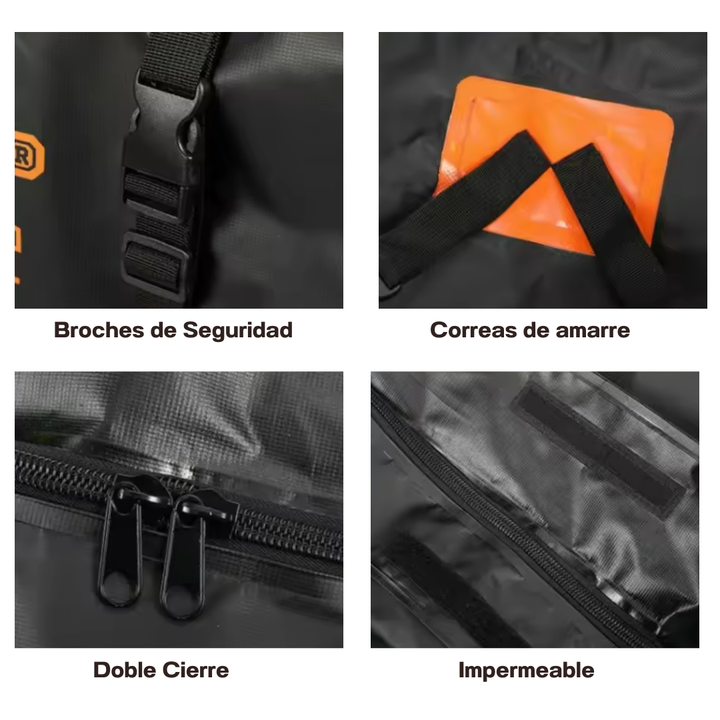 Bolso Portaequipaje para carro 🚘 TRAVEL SECURE 🧳 (Impermeable y de gran capacidad)