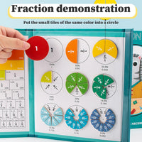 Libro Magnético de Fracciones 🧠 GENIUS MONTESSORI ➕ (Aprendizaje interactivo y fácil de usar)