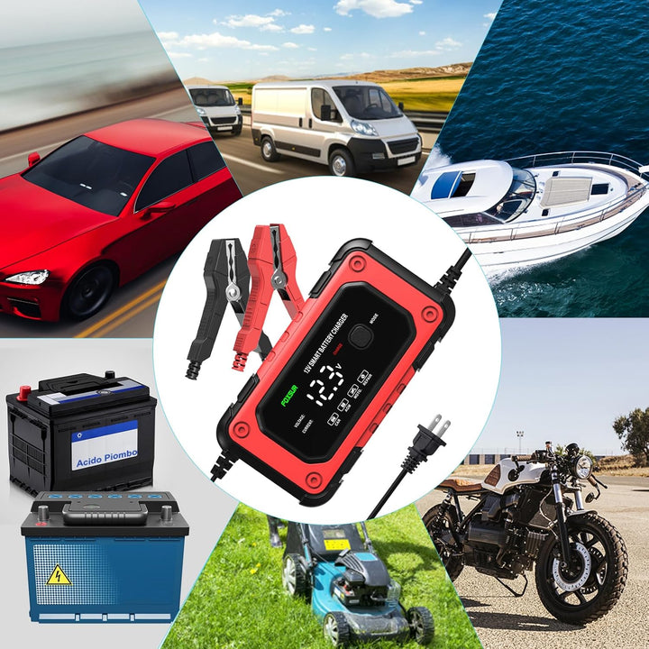 Cargador Inteligente bateria de carro 🚗 ENERGY PRO 🔋 (Carga segura, rapida y fácil de usar)