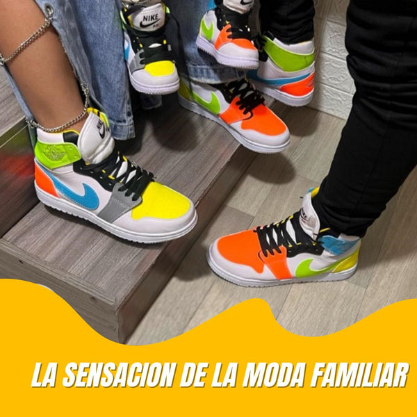 Tenis casual retro 👟 JorD Colors® 👨‍👩‍👧‍👦 (Edición Especial Family)