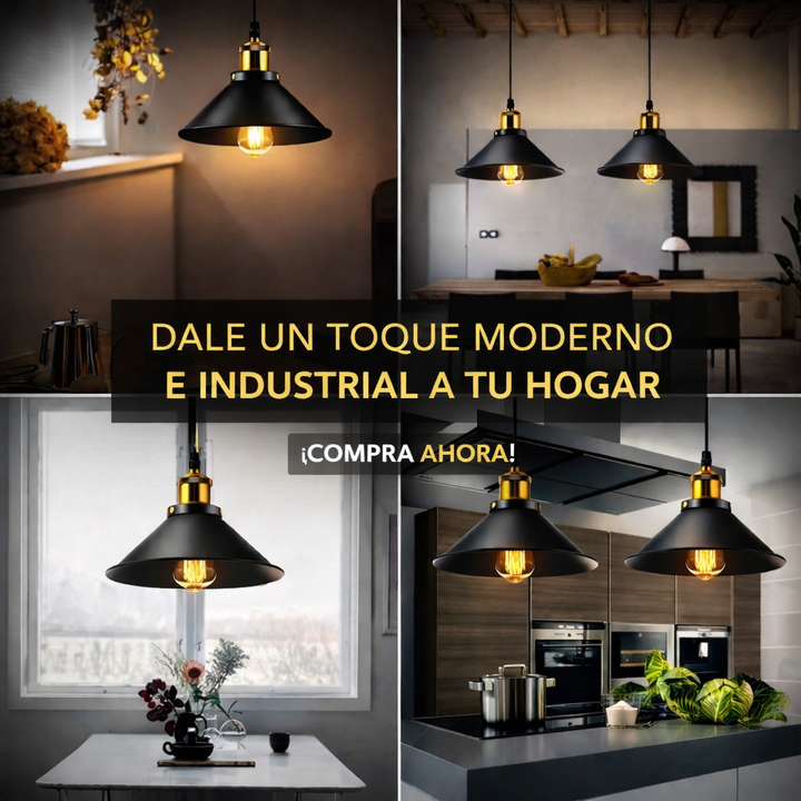 Lampara colgante importada ✨Gold PREMIUM ™️ (Adaptables a diferentes alturas)