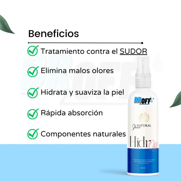 Spray Antisud0ral 💦 HIDROOF PRO 🌪 (Reduce el 90% de la transpiración)