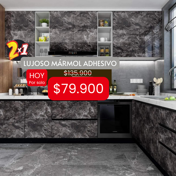 Lujoso Mármol Adhesivo ✨ ULTRA DELUXE 🌟 (Paga 2 metros lleva 4 metros)