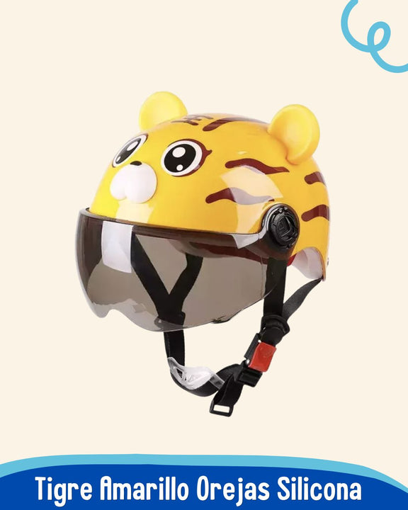 Casco Infantil 🦊 ANIMAL FUN 🐻  (Seguridad y diversión para los pequeños aventureros)