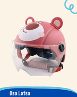 Casco Infantil 🦊 ANIMAL FUN 🐻  (Seguridad y diversión para los pequeños aventureros)