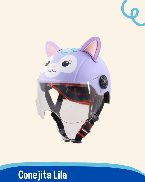 Casco Infantil 🦊 ANIMAL FUN 🐻  (Seguridad y diversión para los pequeños aventureros)