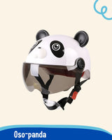 Casco Infantil 🦊 ANIMAL FUN 🐻  (Seguridad y diversión para los pequeños aventureros)