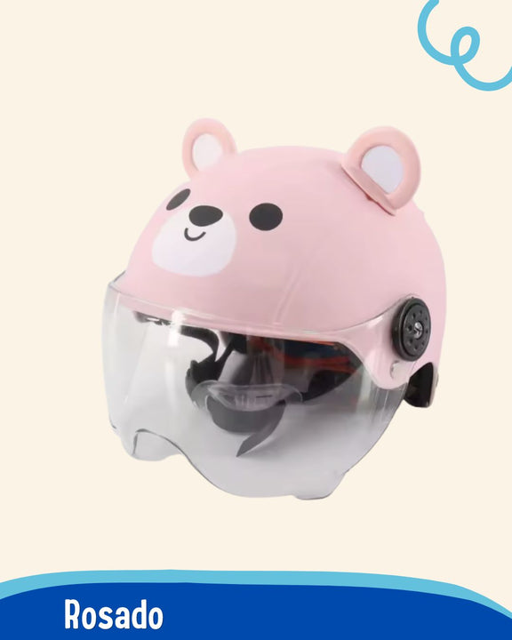 Casco Infantil 🦊 ANIMAL FUN 🐻  (Seguridad y diversión para los pequeños aventureros)