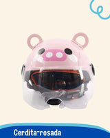 Casco Infantil 🦊 ANIMAL FUN 🐻  (Seguridad y diversión para los pequeños aventureros)