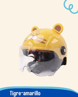 Casco Infantil 🦊 ANIMAL FUN 🐻  (Seguridad y diversión para los pequeños aventureros)