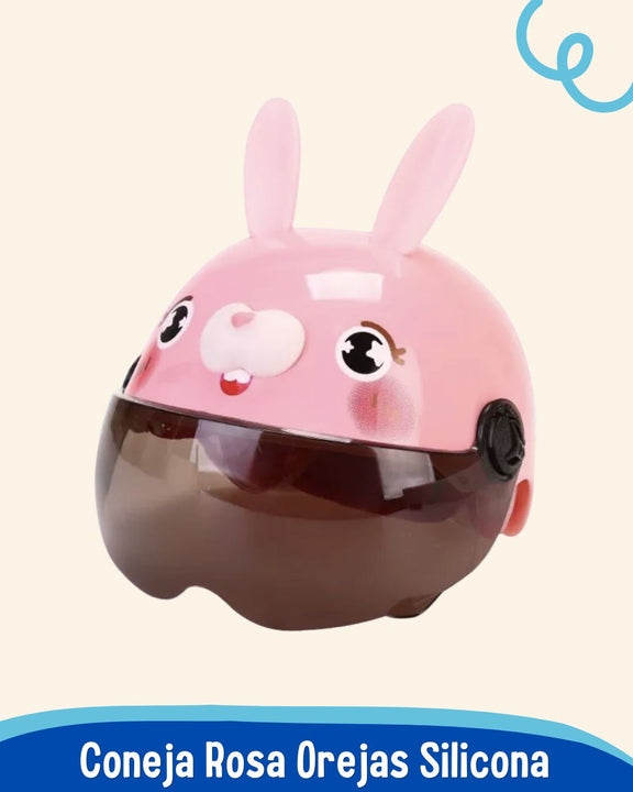 Casco Infantil 🦊 ANIMAL FUN 🐻  (Seguridad y diversión para los pequeños aventureros)