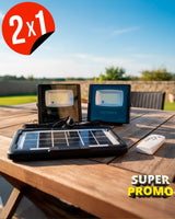 PAGA 1 LLEVA 2💥: 2 Reflectores Solares + Panel solar  💡ULTRALux®️ (Incluye Control remoto )