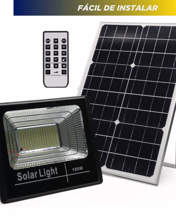 PAGA 1 LLEVA 2💥: 2 Reflectores Solares + Panel solar  💡ULTRALux®️ (Incluye Control remoto )