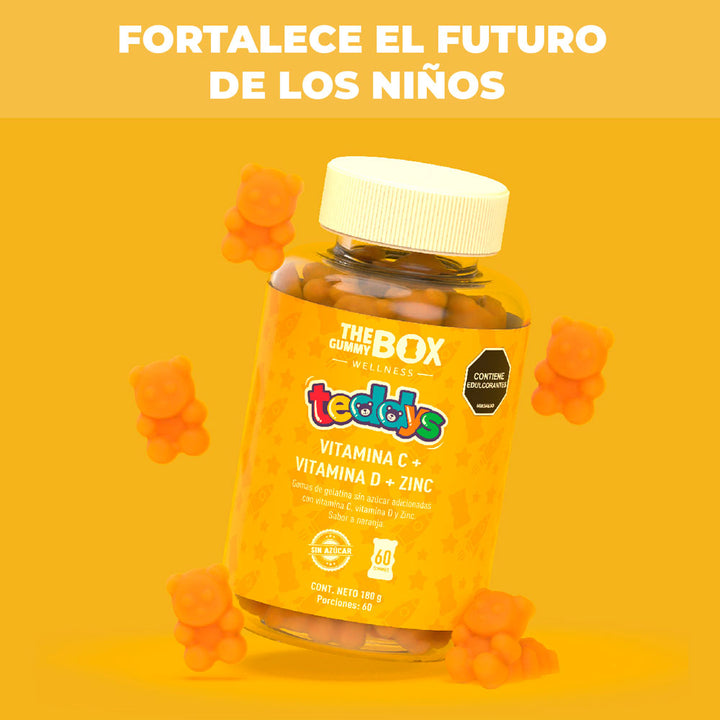 Gomitas certificadas con vitaminas 🧸OSITO GUMMIES💪🏽 (Fortalece sus defensas y ayuda a 😴)