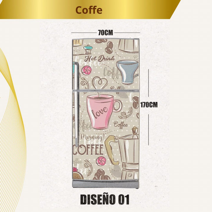 EXCLUSIVO  KIT 💫  Vinilo Decorativo Nevera DECOFilm®️ (Fácil instalación, sirve para cualquier  nevera)