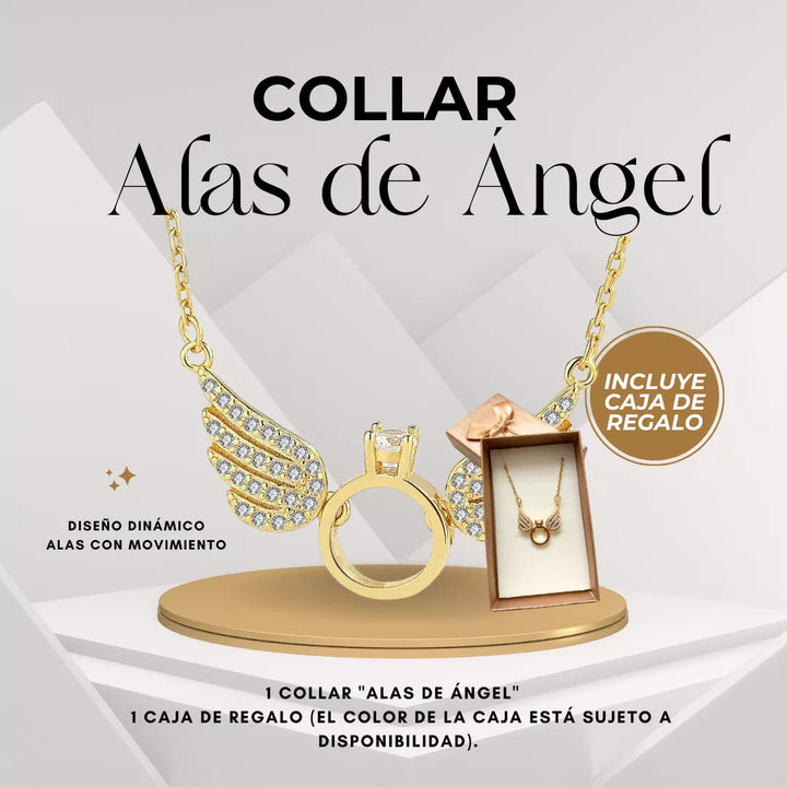 Collar Alas de Angel ✨ DELUXE LOVE 💕 (OBSEQUIO: Caja de regalo)